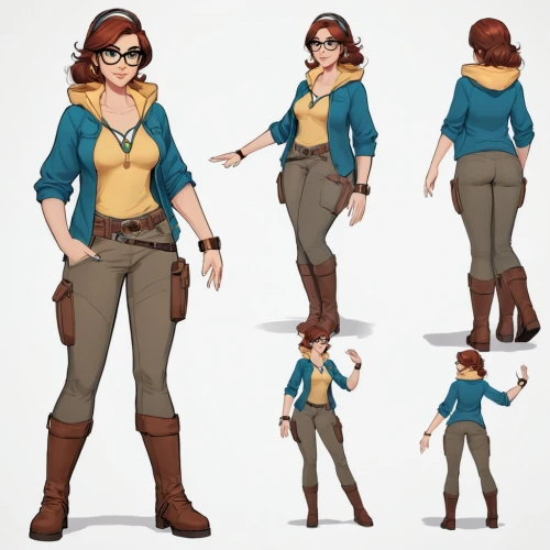 concept art,lara,costume design,female doctor,character animation,vector girl,vanessa (butterfly),croft,main character,female worker,sprint woman,librarian,park ranger,comic character,bunches of rowan,a uniform,women's clothing,biologist,cassia,disney character,Unique,Design,Character Design