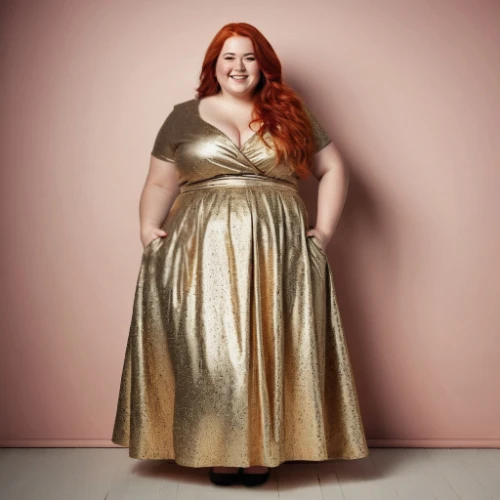 plus-size model,plus-size,hoopskirt,plus-sized,ginger rodgers,mary-gold,cocktail dress,gold foil 2020,evening dress,overskirt,gold-pink earthy colors,blossom gold foil,rose gold,soprano,social,bridal party dress,ball gown,golden apple,gold foil mermaid,bridesmaid