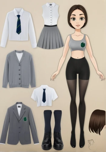 school clothes,school uniform,retro paper doll,anime japanese clothing,nurse uniform,sewing pattern girls,a uniform,uniforms,women's clothing,school skirt,uniform,sports uniform,fashion vector,ladies clothes,vintage paper doll,clothes,cute clothes,school items,cheerleading uniform,women clothes,Unique,Design,Character Design