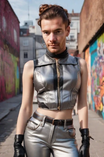 latex clothing,leather,latex,harnessed,streampunk,leather texture,chainlink,black leather,harness,bodyworn,shoulder pads,latex gloves,pvc,shoreditch,fuller's london pride,photo session in bodysuit,cyberpunk,x men,city trans,hard woman,Photography,Commercial