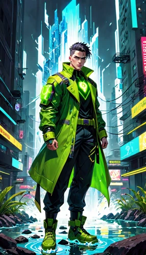 cyberpunk,patrol,cyber,sci fiction illustration,cell,game illustration,high-visibility clothing,streampunk,cg artwork,riddler,engineer,matrix,electro,e-flood,super cell,cyber glasses,superhero background,avenger hulk hero,green lantern,world digital painting,Anime,Anime,General