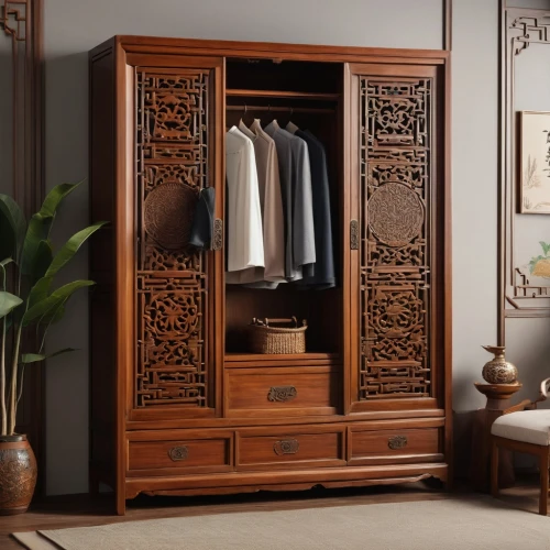 armoire,walk-in closet,china cabinet,storage cabinet,dresser,wardrobe,cabinetry,antique furniture,chiffonier,dressing table,cabinet,secretary desk,cupboard,room divider,closet,chest of drawers,chinese screen,women's closet,dark cabinetry,switch cabinet,Photography,General,Natural