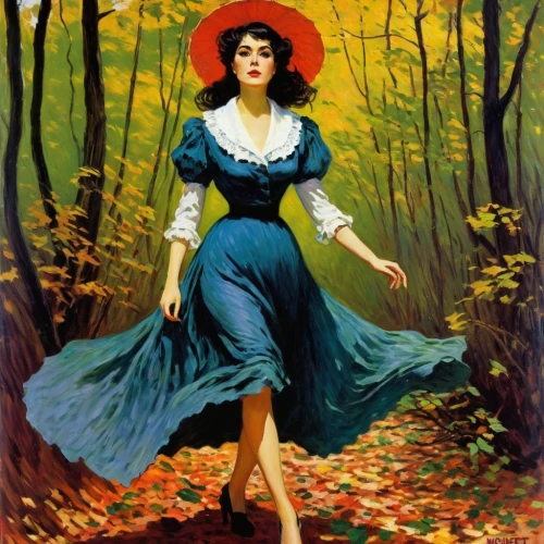 throwing leaves,woman walking,girl in a long dress,retro woman,falling on leaves,girl in the garden,the autumn,vintage woman,woman playing,girl with tree,vintage illustration,farmer in the woods,retro women,girl picking apples,woman holding pie,pilgrim,girl picking flowers,country dress,girl walking away,autumn chores,Art,Artistic Painting,Artistic Painting 04