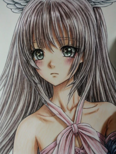 copic,female hares,gray hare,anime cartoon,pencil color,nine-tailed,bunny,colored pencil,anime girl,hare,watercolor painting,watercolor sketch,anime 3d,watercolor,ayu,mikuru asahina,color pencil,clamp,color pencils,anime