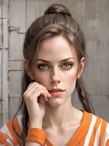 realdoll,portrait background,girl portrait,portrait of a girl,girl studying,young woman,female model,orange,natural cosmetic,doll's facial features,the girl's face,world digital painting,girl sitting,woman face,digital painting,girl drawing,women's eyes,girl at the computer,clementine,woman thinking,Digital Art,Comic