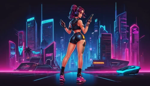 cyberpunk,neon arrows,cyber,neon lights,neo-burlesque,neon light,neon,neon human resources,birds of prey-night,girl with a gun,diamond-heart,girl with gun,80's design,futuristic,neon candies,80s,music background,cyberspace,rockabella,vector girl,Unique,Design,Logo Design