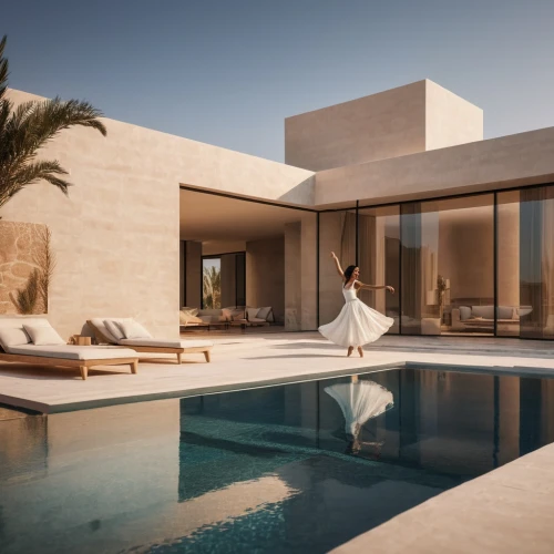 dunes house,luxury property,modern house,modern architecture,pool house,holiday villa,jewelry（architecture）,luxury real estate,luxury home,cubic house,beautiful home,3d rendering,modern style,infinity swimming pool,private house,summer house,contemporary,render,architecture,interior modern design,Photography,General,Natural