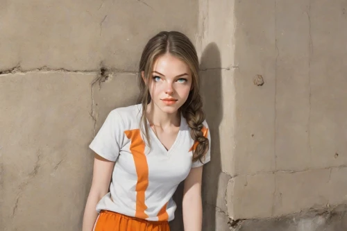 girl in cloth,portrait background,nurse uniform,girl with cloth,photoshop manipulation,women clothes,female model,orange,girl in t-shirt,photo session in torn clothes,girl in a long,girl walking away,female nurse,photographic background,young woman,stewardess,orange color,girl with gun,girl in a historic way,girl on the stairs,Digital Art,Comic