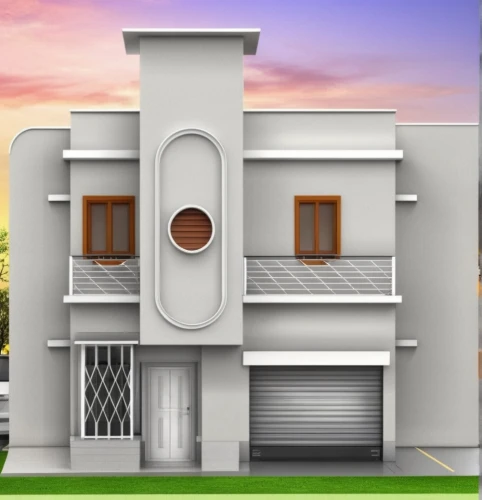 build by mirza golam pir,two story house,modern house,residential house,art deco,art deco background,apartment house,3d rendering,large home,architectural style,private house,apartment building,luxury home,small house,house with caryatids,modern architecture,classical architecture,model house,residence,an apartment