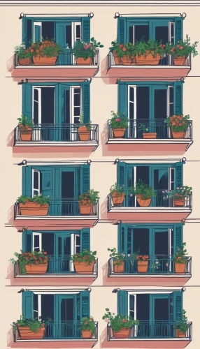houses clipart,balconies,apartments,houses,shutters,serial houses,an apartment,house roofs,balcony plants,apartment house,townhouses,row of windows,vintage wallpaper,apartment building,wooden houses,apartment buildings,roofs,loss,facades,bungalow,Illustration,Japanese style,Japanese Style 06