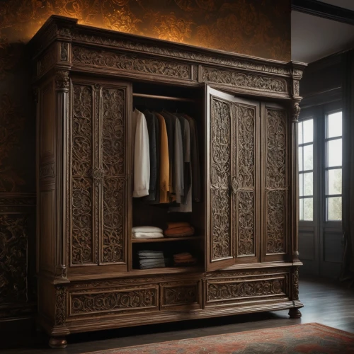 armoire,chiffonier,cabinetry,dark cabinetry,cabinet,china cabinet,antique furniture,dresser,walk-in closet,sideboard,wardrobe,secretary desk,room divider,danish furniture,storage cabinet,cabinets,dressing table,antiquariat,tv cabinet,chest of drawers,Photography,General,Fantasy