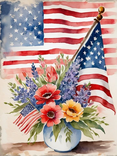 flag day (usa),memorial day,us flag,american flag,patriotic,flowers png,patriotism,america flag,red white blue,u s,flag of the united states,usa,america,armed forces day,united states of america,solemnly,floral background,united state,red white,flags and pennants,Illustration,Paper based,Paper Based 25