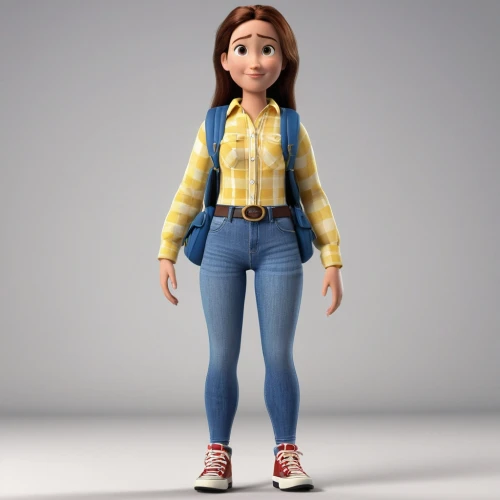 girl in overalls,3d figure,3d model,agnes,sewing pattern girls,model train figure,female doll,toy's story,toy story,character animation,disney character,3d modeling,barb,clay animation,fashionable girl,doll figure,game figure,fashion doll,3d rendered,sprint woman,Photography,General,Realistic