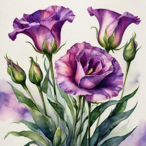 watercolor roses,watercolor flowers,watercolour flowers,watercolor flower,lisianthus,watercolor roses and basket,watercolor floral background,watercolour flower,purple parrot tulip,pink lisianthus,watercolor painting,watercolor pencils,violet tulip,watercolor,watercolor paint,flower painting,purple rose,watercolor background,rose flower illustration,watercolor sketch,Photography,General,Natural