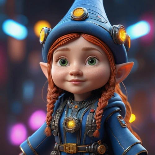 scandia gnome,gnome,agnes,scandia gnomes,cute cartoon character,elf,merida,dwarf,violet head elf,gnomes,nora,piper,dwarf sundheim,laika,pinocchio,aurora,cg artwork,cinema 4d,disney character,princess anna,Photography,General,Sci-Fi