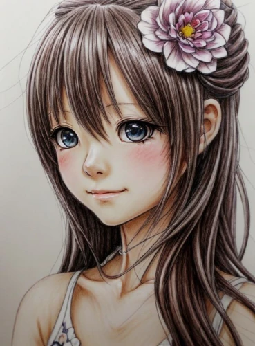 copic,girl portrait,girl drawing,watercolor pencils,watercolor painting,flower painting,chalk drawing,coloured pencils,pencil color,romantic portrait,colored pencil,colour pencils,mikuru asahina,color pencil,beautiful girl with flowers,color pencils,lotus art drawing,girl in flowers,colored pencils,watercolor