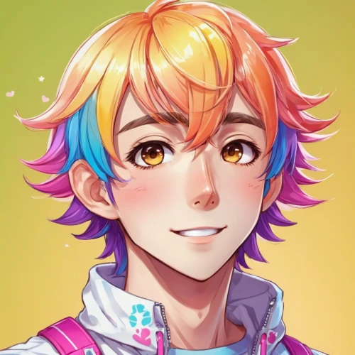 candy boy,colorful doodle,colorful daisy,anime boy,colorful heart,chaoyang,rainbow pencil background,luka,male elf,rainbow color palette,joseph,rainbow background,artist color,edit icon,portrait background,colorful,rainbow colors,rainbow unicorn,tumblr icon,full of color,Illustration,Japanese style,Japanese Style 02