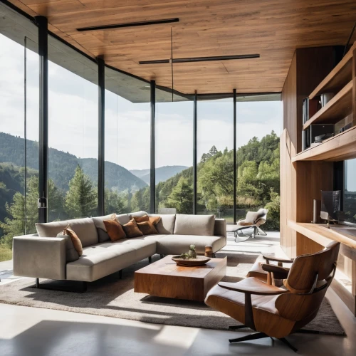 modern living room,interior modern design,living room,livingroom,modern decor,house in the mountains,house in mountains,corten steel,contemporary decor,wood window,interior design,living room modern tv,the cabin in the mountains,wooden windows,modern house,modern room,luxury home interior,beautiful home,sitting room,mid century modern