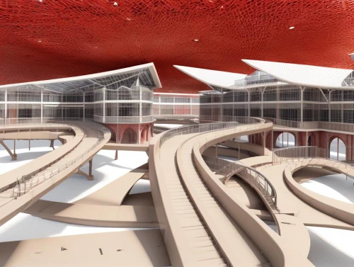 transport hub,futuristic art museum,futuristic architecture,3d rendering,render,school design,solar cell base,sky space concept,archidaily,kirrarchitecture,scale model,french train station,roof structures,urban design,underground car park,honeycomb structure,very large floating structure,hudson yards,autostadt wolfsburg,mega project