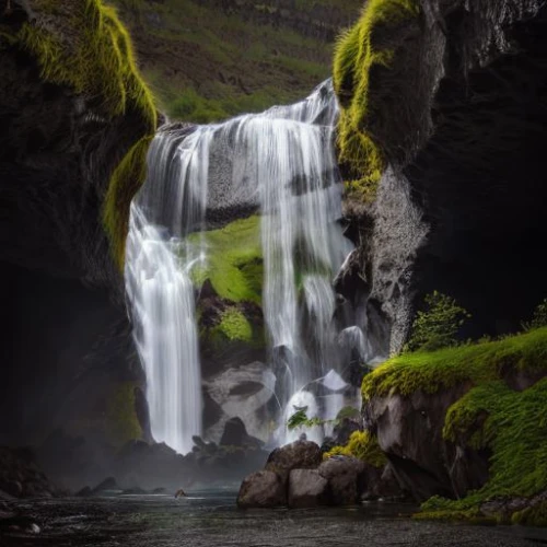 skogafoss,seljalandsfoss,eastern iceland,green waterfall,iceland,bridal veil fall,water fall,kirkjufell river,water falls,haifoss,brown waterfall,bridal veil,wasserfall,waterfalls,kirkjufellfoss,united states national park,kirkjufell,godafoss,waterfall,a small waterfall,Realistic,Landscapes,Icelandic