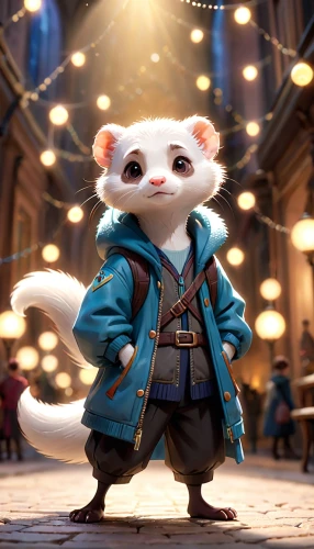 ferret,rataplan,splinter,opossum,weasel,common opossum,disney character,cute cartoon character,year of the rat,rat na,color rat,virginia opossum,leonardo,figaro,male character,rat,musical rodent,stylish boy,rodentia icons,conductor,Anime,Anime,Cartoon