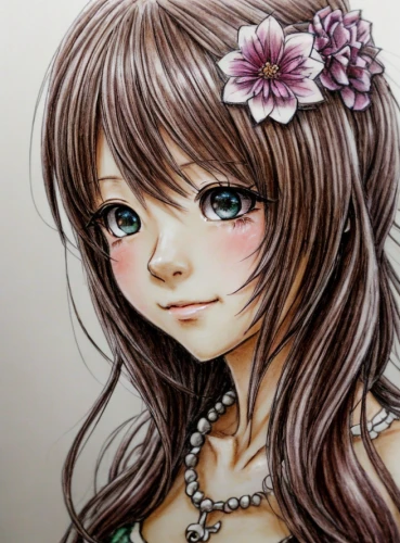 copic,watercolor painting,watercolor pencils,girl portrait,hydrangea,pencil color,watercolor paint,girl drawing,mikuru asahina,pink hydrangea,chalk drawing,colored pencil,watercolor,romantic portrait,colour pencils,color pencils,coloured pencils,watercolor women accessory,fairy tale character,colored pencils