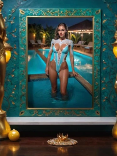 gold frame,cleopatra,holding a frame,beautiful frame,framed,turquoise,jasmine blue,teal blue asia,golden frame,art nouveau frame,genuine turquoise,gold stucco frame,deepika padukone,decorative frame,copper frame,art deco frame,turquoise leather,the mona lisa,picture frame,color turquoise