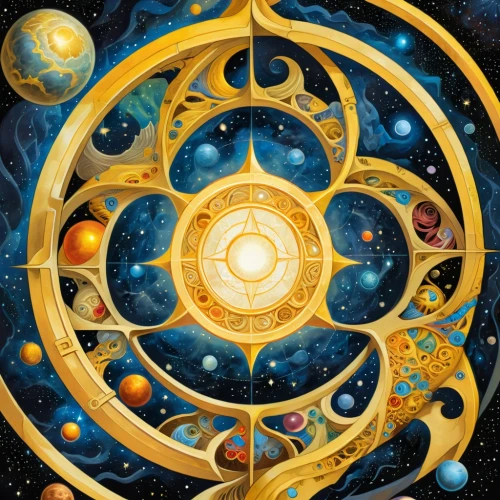 copernican world system,planetary system,harmonia macrocosmica,planisphere,solar system,the solar system,orrery,inner planets,astrology,geocentric,zodiac,signs of the zodiac,ophiuchus,dharma wheel,time spiral,astrological sign,horoscope libra,armillary sphere,zodiacal signs,sacred geometry,Illustration,American Style,American Style 13