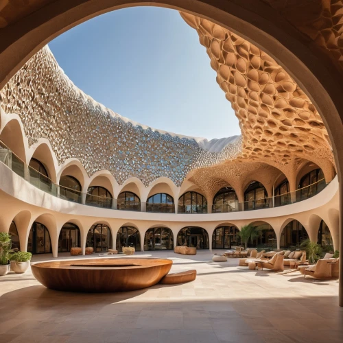 caravanserai,soumaya museum,inside courtyard,alhambra,courtyard,iranian architecture,persian architecture,king abdullah i mosque,morocco,moroccan pattern,caravansary,marrakesh,oman,islamic architectural,umayyad palace,arches,three centered arch,vaulted ceiling,roof domes,qasr al watan,Photography,General,Natural