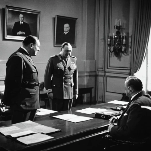 charles de gaulle,13 august 1961,churchill and roosevelt,board room,victory day,six day war,dictatorship,jozef pilsudski,the conference,grand duke of europe,1943,grand duke,federal staff,1944,altar of the fatherland,order of precedence,military organization,hindenburg,adenauer,1952,Photography,Black and white photography,Black and White Photography 08