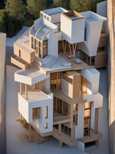 cubic house,cube stilt houses,dunes house,habitat 67,timber house,modern architecture,archidaily,model house,eco-construction,frame house,cube house,kirrarchitecture,wooden houses,wooden construction,housebuilding,multi-storey,sky apartment,arhitecture,3d rendering,contemporary,Photography,General,Realistic