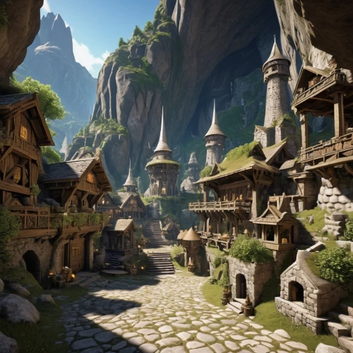 alpine village,mountain settlement,mountain village,aurora village,escher village,knight village,fairy village,medieval town,meteora,villages,kadala,building valley,the valley of the,ancient city,popeye village,valley,druid grove,stone houses,zion,northrend