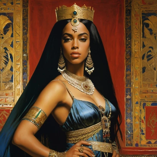 cleopatra,queen,pharaonic,pharaoh,queen s,ancient egyptian girl,royalty,beautiful african american women,egyptian,nile,queen bee,queen crown,african american woman,a woman,black woman,black women,queen of the night,ancient egypt,queen cage,pharaohs,Art,Classical Oil Painting,Classical Oil Painting 42