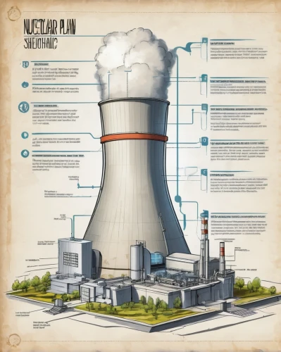 nuclear power plant,nuclear reactor,nuclear power,thermal power plant,coal fired power plant,industrial plant,energy production,chemical plant,power plant,combined heat and power plant,industry 4,powerplant,industrial landscape,coal-fired power station,heavy water factory,industries,refinery,dust plant,lignite power plant,industry,Unique,Design,Infographics