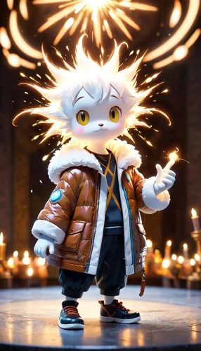 killua hunter x,killua,fire artist,cute cartoon character,saganaki,glowworm,father frost,firebrat,nine-tailed,marshmallow art,fire poi,dancing flames,visual effect lighting,flame spirit,kame sennin,fire background,character animation,exploding head,fire angel,spike,Anime,Anime,Cartoon