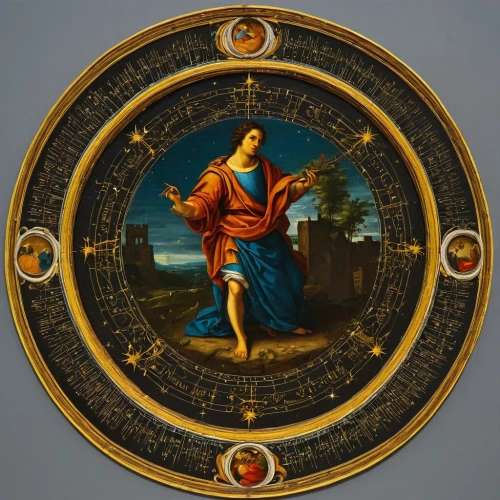 harmonia macrocosmica,astronomical clock,zodiac sign libra,icon magnifying,horoscope libra,decorative plate,dharma wheel,geocentric,dartboard,compass direction,clockmaker,bearing compass,medicine icon,compass,the order of cistercians,the vitruvian man,astrological sign,escutcheon,ophiuchus,zodiacal sign,Art,Classical Oil Painting,Classical Oil Painting 25