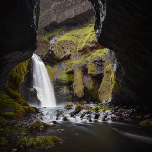 natural arch,skogafoss,eastern iceland,seljalandsfoss,iceland,brown waterfall,rock arch,el arco,iceland horse,water fall,lava cave,fallen giants valley,water flow,lava tube,devil's bridge,water flowing,godafoss,a small waterfall,glacier cave,ice cave,Realistic,Landscapes,Icelandic