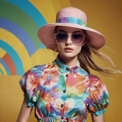 colorful floral,rainbow color palette,colorfulness,colorful,colourful,colorful background,fashion vector,ordinary sun hat,mock sun hat,sun hat,summer pattern,high sun hat,retro woman,retro girl,vibrant color,hippie fabric,girl wearing hat,hippie,tropical floral background,colorful bleter,Photography,Artistic Photography,Artistic Photography 04