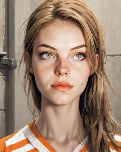 clementine,natural cosmetic,piper,orange,vanessa (butterfly),cinnamon girl,heterochromia,doll's facial features,girl portrait,pupils,realistic,cosmetic,portrait of a girl,orange eyes,maya,beauty face skin,the girl's face,veronica,female face,fallout4,Digital Art,Comic