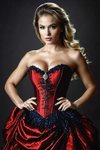 corset,social,queen of hearts,ball gown,red gown,bodice,miss circassian,quinceanera dresses,crinoline,celtic woman,man in red dress,bridal clothing,red riding hood,celtic queen,lady in red,overskirt,fairy tale character,gothic dress,evening dress,hoopskirt,Photography,General,Cinematic