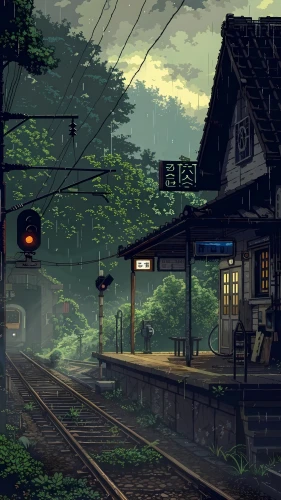 train station,railroad station,japan landscape,station,atmosphere,the train station,abandoned train station,rainy,last train,rainy season,evening atmosphere,a small station,darjeeling,early train,after rain,busstop,railway,train ride,mountain station,railroad