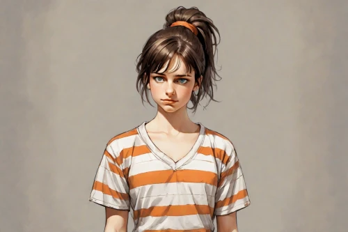worried girl,cute cartoon image,girl in t-shirt,girl in a long,the girl in nightie,child girl,prisoner,girl portrait,girl drawing,depressed woman,anime cartoon,cute cartoon character,clementine,isolated t-shirt,portrait of a girl,girl sitting,anime girl,main character,girl,young woman,Digital Art,Comic