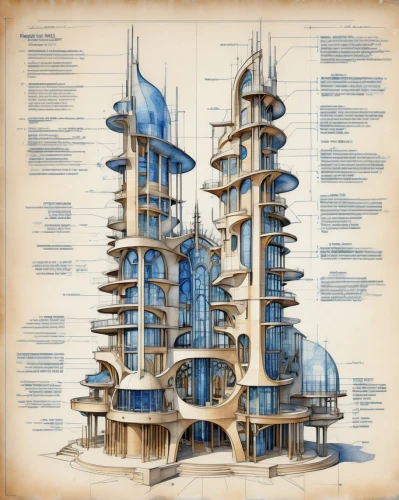 blueprint,blueprints,futuristic architecture,tower of babel,constructions,panopticon,electric tower,architect plan,to build,cross sections,industrial design,towers,urban towers,skyscraper,steel tower,multi-story structure,wireframe graphics,structures,cross section,high-rise building,Unique,Design,Blueprint