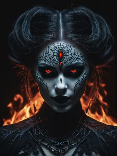 fire red eyes,fire eyes,evil woman,fire siren,flame spirit,dark art,dark elf,fantasy portrait,voodoo woman,fire angel,dark portrait,mirror of souls,warrior woman,fire ring,the enchantress,fire dancer,fire background,darth talon,fire artist,red lantern,Photography,General,Fantasy