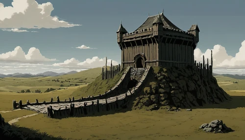 summit castle,peter-pavel's fortress,knight's castle,watchtower,castle bran,castle of the corvin,ruined castle,castles,castel,fortress,castle ruins,castle,medieval castle,press castle,scottish folly,citadel,kings landing,gold castle,castleguard,templar castle,Illustration,Japanese style,Japanese Style 08