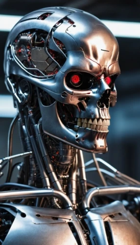 endoskeleton,terminator,cyborg,cybernetics,chatbot,artificial intelligence,chat bot,social bot,robotic,robotics,robot,war machine,machine learning,robot eye,biomechanical,chrome steel,humanoid,bot,chrome,robot icon