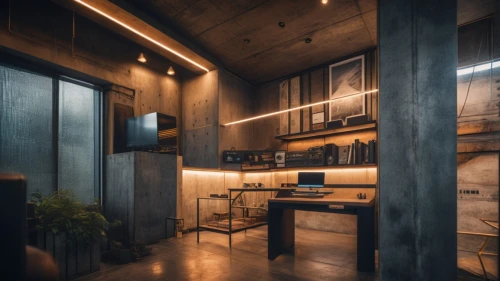 loft,modern kitchen,kitchen design,modern kitchen interior,dark cabinetry,shared apartment,modern office,wooden beams,creative office,modern room,modern decor,interior modern design,apartment,kitchen interior,interior design,archidaily,an apartment,working space,dark cabinets,kitchen,Photography,General,Cinematic