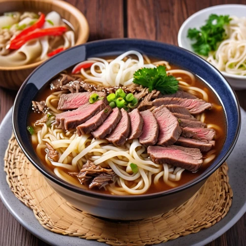 beef noodle soup,yaka mein,bún bò huế,singapore-style noodles,soba noodles,japanese noodles,beef soup,lamian,asian soups,hot dry noodles,soba,thai northern noodle,okinawa soba,chinese noodles,yaki udon,taiwanese cuisine,shirataki noodles,noodle soup,pho,chinese sour spicy soup,Photography,General,Realistic