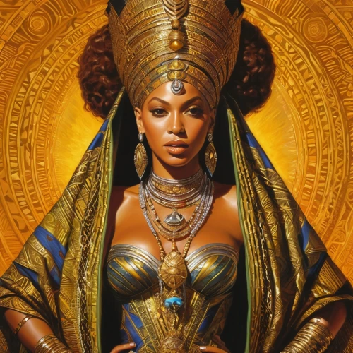 cleopatra,african american woman,priestess,black woman,african woman,queen,nile,sacred art,pharaoh,goddess of justice,queen bee,black women,queen crown,pharaonic,african culture,queen s,beautiful african american women,deity,king tut,royalty,Illustration,Realistic Fantasy,Realistic Fantasy 03