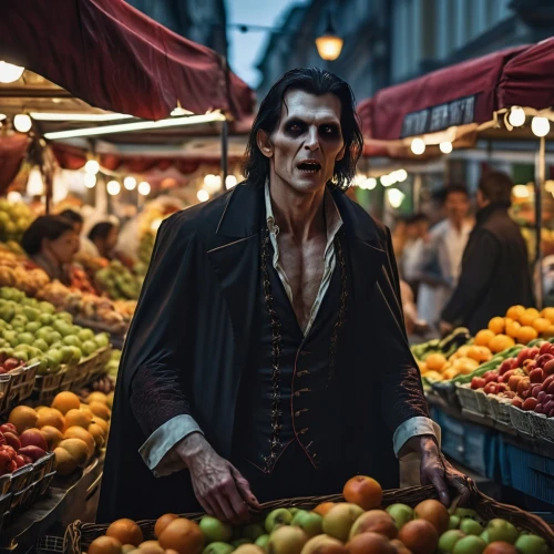 greengrocer,dracula,vendor,fruit market,vampire,the carnival of venice,vanitas,medieval market,halloween frankenstein,vampires,whitby goth weekend,the market,day of the dead frame,days of the dead,day of the dead,fruit stand,merchant,danse macabre,farmer's market,vampire woman,Photography,General,Realistic
